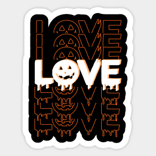 Love Halloween Sticker